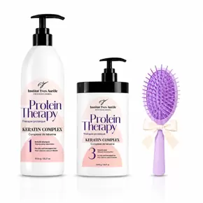 PROTEIN THERAPY KIT  EXKLUZIVNÍ VELIKOST (2x1000g) + DÁREK (kartáč na vlasy)